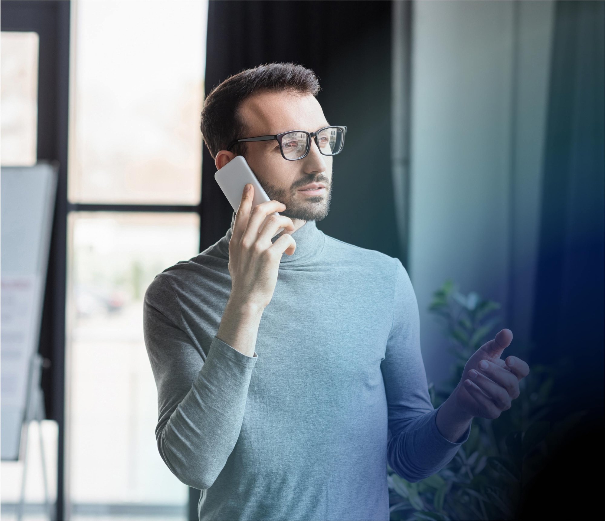 Man-talking-in-phone