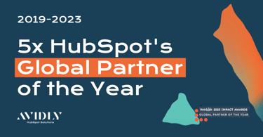 Avidly zum 5. Mal in Folge zum HubSpot Partner of the Year ernannt