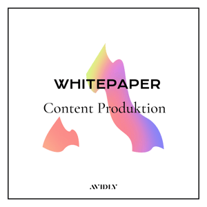 Content Produktion - weiß