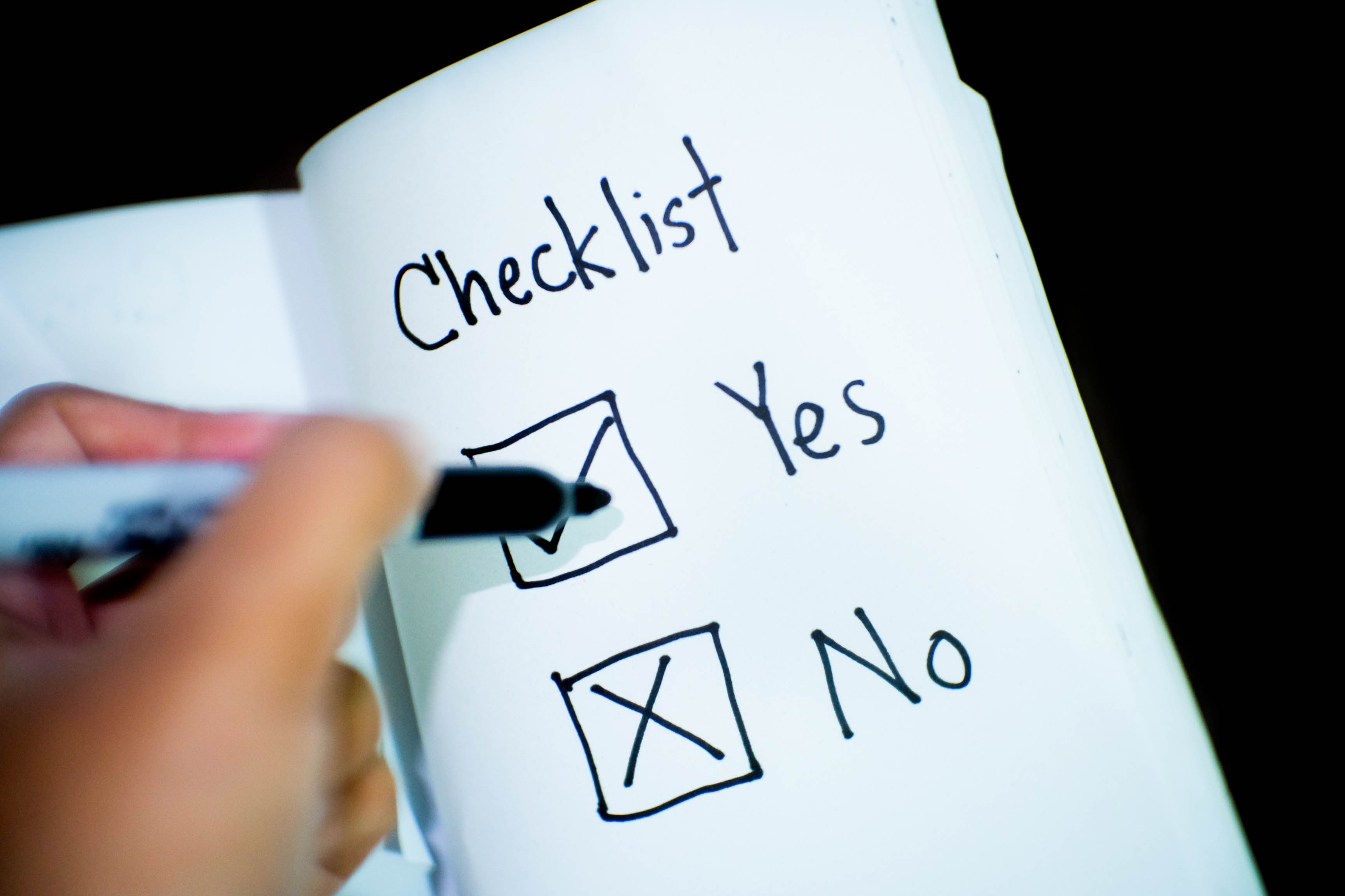 checklist - tjekliste
