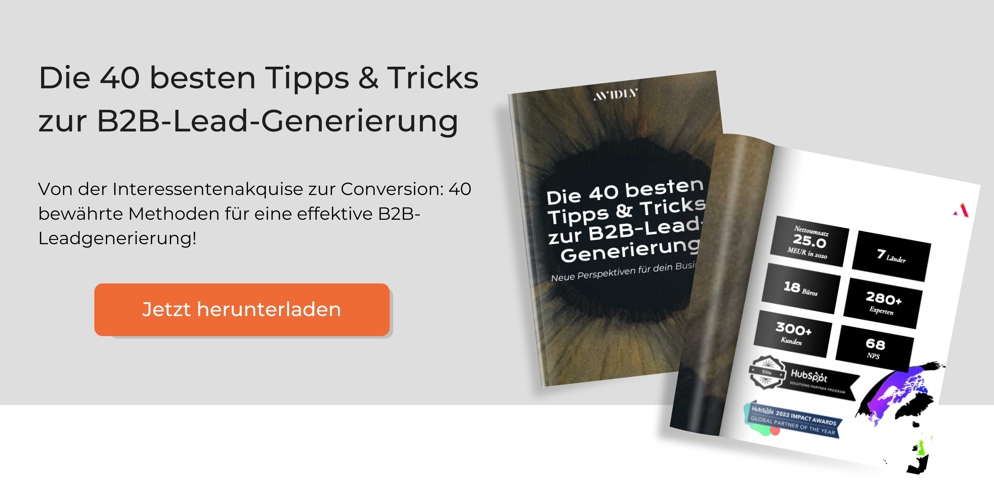 Die 40 besten Tipps & Tricks zur B2B-Lead-Generierung whitepaper banner