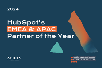 Avidly named HubSpot EMEA and APAC Partner of the Year