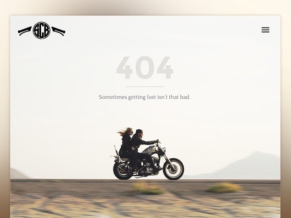 man and woman on a bike as a good example of 404 ux