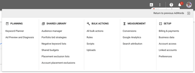 Adwords Shared Library