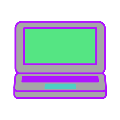 Cartoon laptop
