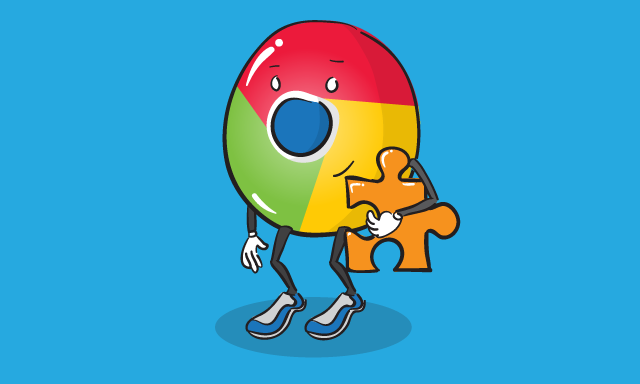 illustrated chrome button