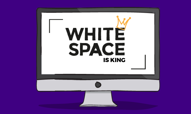 White Space is king blog header