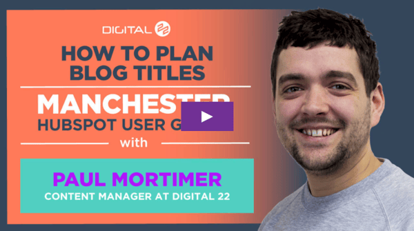 paul mortimer how to plan blog titles video