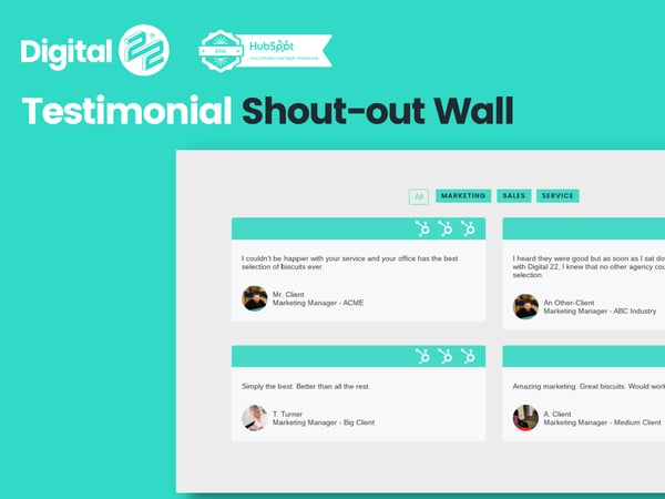 Testimonial Shout-out Wall D22 Product Thumbnail