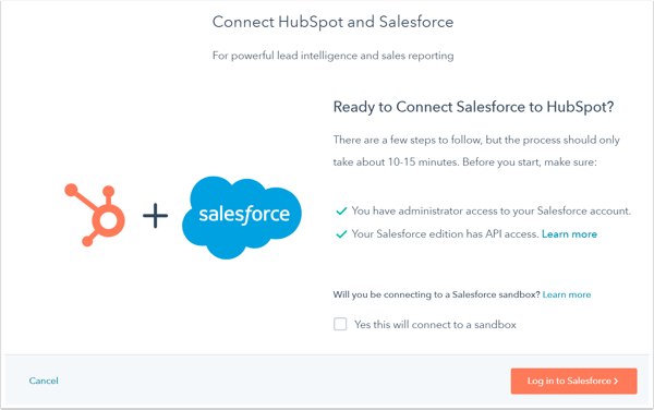 HubSpot Salesforce integration