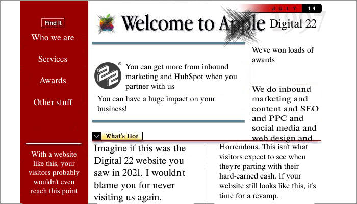 digital 22 bad design website apple