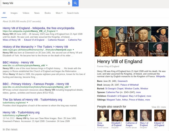 henry Viii search