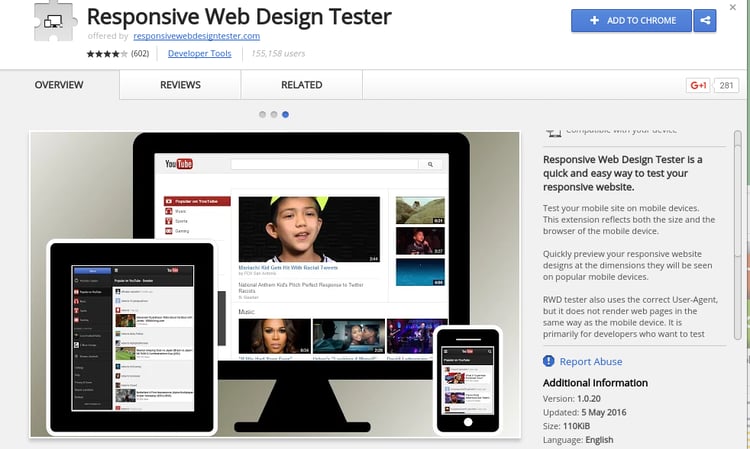 responsive web design tester