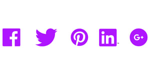 social icons in digital 22 purple