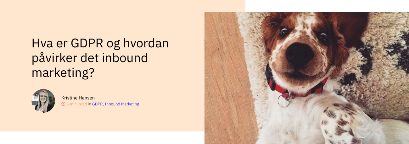 Hva er GDPR og hvordan påvirker det inbound marketing