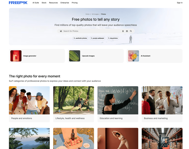 Freepik bildbank gratis