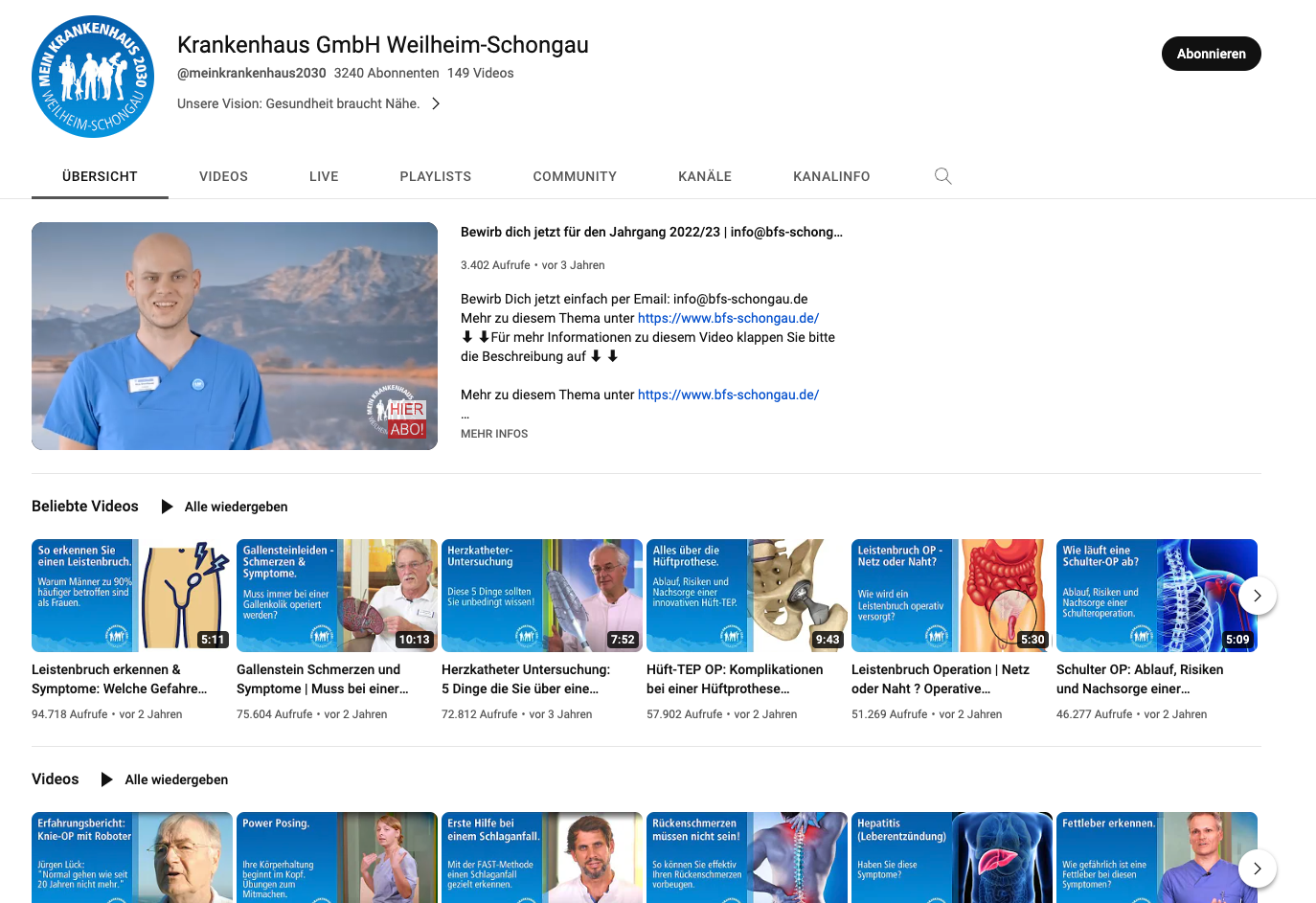 Weilheim_YouTube-Channel