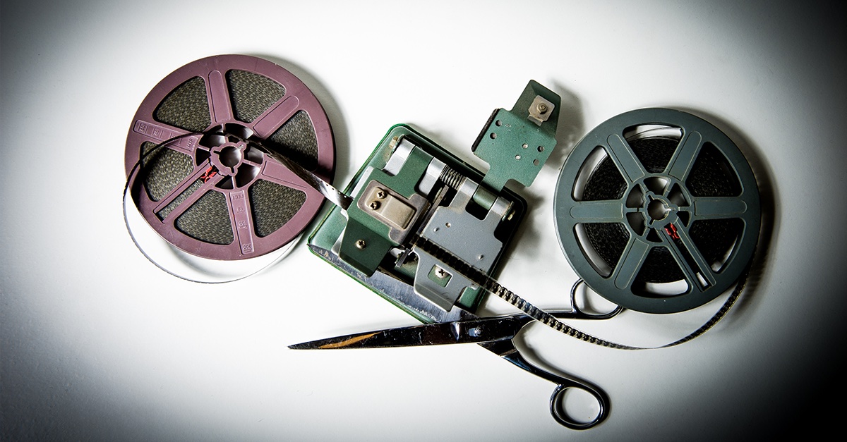 Old-video-film-tape